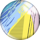 20MM pattern Print  glass snaps buttons