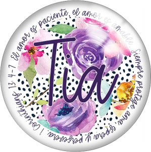 20MM Nana Mama gaga Gigi Cece Print  glass snaps buttons