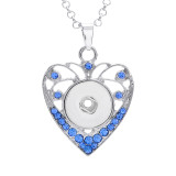 lOVE  Necklace 80CM chain Colorful  metal  fit 20MM chunks snap button jewelry