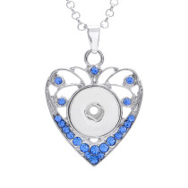 lOVE  Necklace 80CM chain Colorful  metal  fit 20MM chunks snap button jewelry