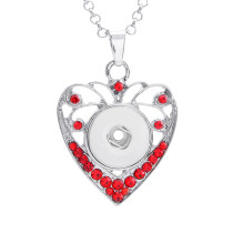 lOVE  Necklace 80CM chain Colorful  metal  fit 20MM chunks snap button jewelry