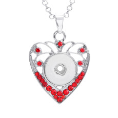 lOVE  Necklace 80CM chain Colorful  metal  fit 20MM chunks snap button jewelry