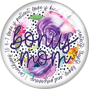 20MM words Flower geegee gaga Cat MOM Print  glass snaps buttons