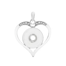 love snap sliver Pendant  fit 20MM snap button jewelry