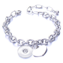 Bell Double Layer Stainless Steel Bracelet for Men and Women Couples fit snaps jewelry