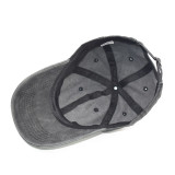 Children's washed cotton solid color light board baseball cap fit 18mm snap button jewelry
