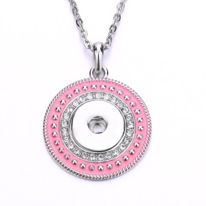 Necklace 80CM chain  metal  fit 20MM chunks snap button jewelry