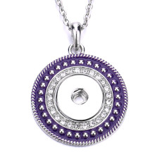 Necklace 80CM chain  metal  fit 20MM chunks snap button jewelry