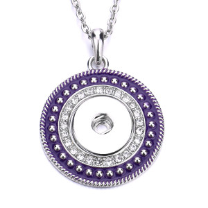 Necklace 80CM chain  metal  fit 20MM chunks snap button jewelry