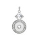 snap sliver Pendant  fit 20MM snap button jewelry