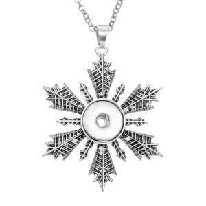 Necklace 80CM chain  metal  fit 20MM chunks snap button jewelry