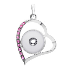 Love snap sliver Pendant  fit 20MM snap button jewelry