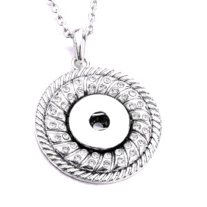 Necklace 80CM chain  metal  fit 20MM chunks snap button jewelry