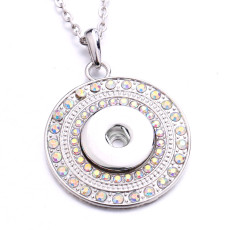 Necklace 80CM chain  metal  fit 20MM chunks snap button jewelry