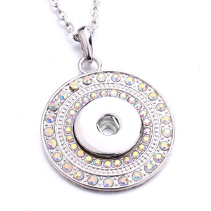 Necklace 80CM chain  metal  fit 20MM chunks snap button jewelry