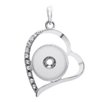 Love snap sliver Pendant  fit 20MM snap button jewelry