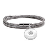 milan rope bracelet couple buckle double layer fit18&20MM  snaps jewelry