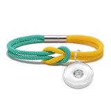 Concentric knot Milanese rope bracelet personality color fit18&20MM  snaps jewelry