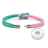 Concentric knot Milanese rope bracelet personality color fit18&20MM  snaps jewelry
