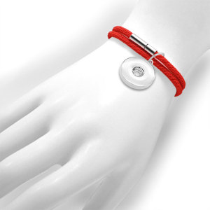 milan rope bracelet couple buckle double layer fit18&20MM  snaps jewelry