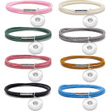 milan rope bracelet couple buckle double layer fit18&20MM  snaps jewelry