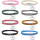 milan rope bracelet couple buckle double layer fit18&20MM  snaps jewelry