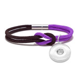 Concentric knot Milanese rope bracelet personality color fit18&20MM  snaps jewelry