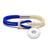 Concentric knot Milanese rope bracelet personality color fit18&20MM  snaps jewelry