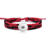 cotton and linen bracelet hand woven bracelet fit18&20MM  snaps jewelry