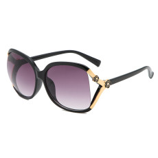 Large Frame Sunglasses Retro Camellia Glasses Fashion Rose Sunglasses