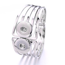 Metal 1 buttons snap silver bracelet fit 18&20MM snap button jewelry