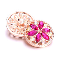 20MM  design Rhinestone  Metal snap buttons