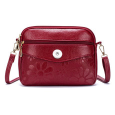 Fresh Print Shoulder Bag Waterproof Crossbody Messenger Bag fit 18mm snap button jewelry
