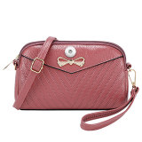 Mini small satchel popular plaid messenger bag simple shoulder hand grab coin purse fit 18mm snap button jewelry