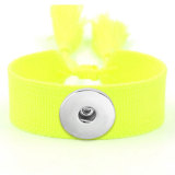 Ribbon Bracelet DIY Embroidered Tassel Wristband fit18&20MM  snaps jewelry