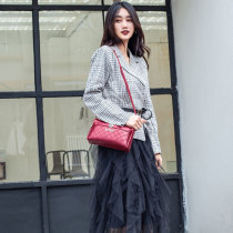 single shoulder messenger bag simple retro six layers fit 18mm snap button jewelry
