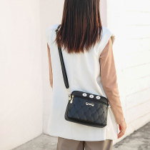 Crossbody Shoulder Bag Heart Embroidered Large Capacity Ladies Bag fit 18mm snap button jewelry