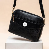 Fresh Print Shoulder Bag Waterproof Crossbody Messenger Bag fit 18mm snap button jewelry