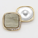 21MM shell rhinestones  metal  snap buttons