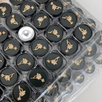 22.5MM Lotus Flower metal  snap buttons
