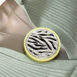 20MM Zebra Gold metal  snap buttons