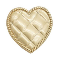23MM Curved love   metal  snap buttons