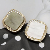 21MM shell rhinestones  metal  snap buttons