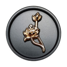 22.5MM Lotus Flower metal  snap buttons