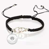 FREEDOM Couple Bracelet Handcuff Braided Bracelet Valentine's Day Gift fit18&20MM  snaps jewelry