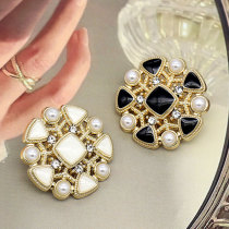 20MM pearl flower metal  snap buttons