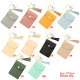 Solid Color Card Holder Keychain Wallet Leather Tassel Multi-Card Coin Purse fit 18mm snap button jewelry