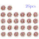 20MM Alphabet snap button 26 words glass  interchangable snaps jewelry