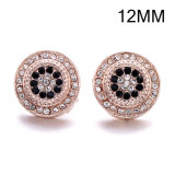3styles 12MM  design Rhinestone  Metal snap buttons