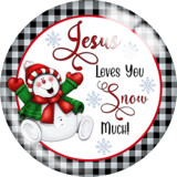 20MM Halloween Snowman glass snaps buttons